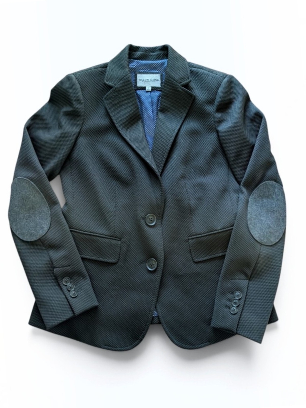 Womens Black Blazer Jacket with Elbow Patches